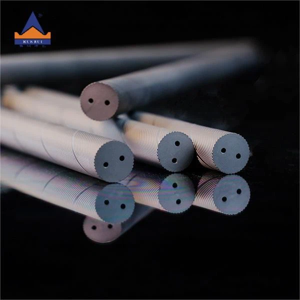 40 Degree Helical Coolant Tungsten Carbide Rod